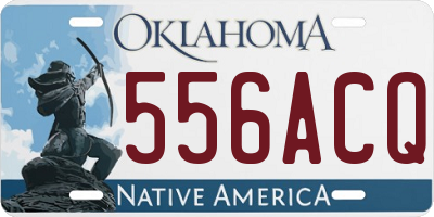 OK license plate 556ACQ