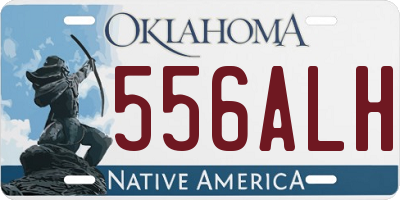 OK license plate 556ALH