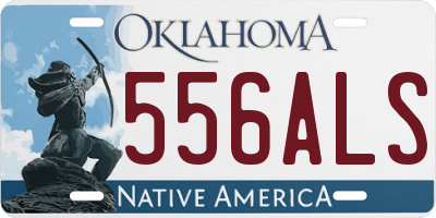 OK license plate 556ALS