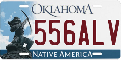 OK license plate 556ALV