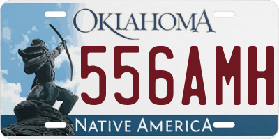 OK license plate 556AMH