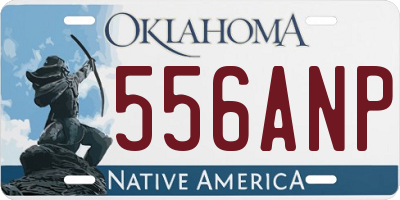OK license plate 556ANP