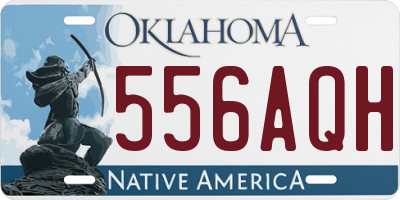 OK license plate 556AQH