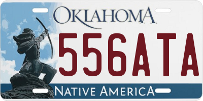 OK license plate 556ATA