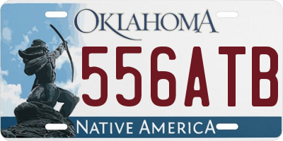 OK license plate 556ATB
