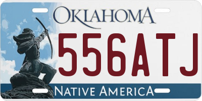 OK license plate 556ATJ