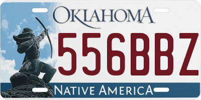 OK license plate 556BBZ