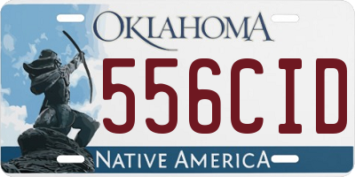 OK license plate 556CID