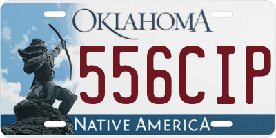 OK license plate 556CIP