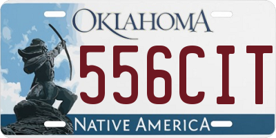 OK license plate 556CIT