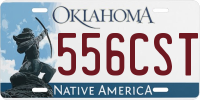OK license plate 556CST