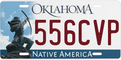 OK license plate 556CVP