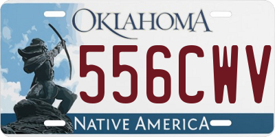 OK license plate 556CWV