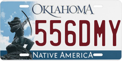 OK license plate 556DMY