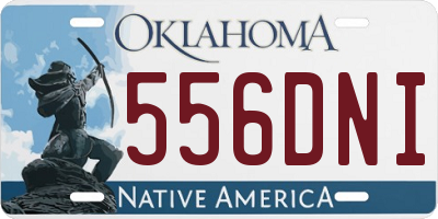 OK license plate 556DNI
