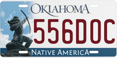 OK license plate 556DOC