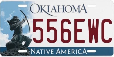 OK license plate 556EWC