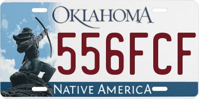 OK license plate 556FCF
