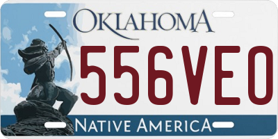 OK license plate 556VEO
