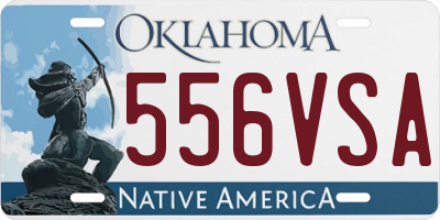 OK license plate 556VSA