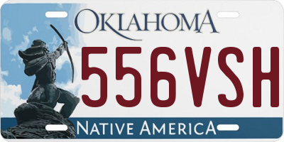 OK license plate 556VSH