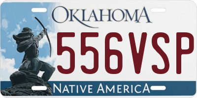 OK license plate 556VSP