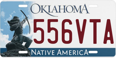 OK license plate 556VTA