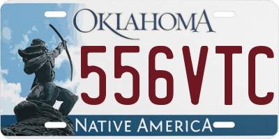 OK license plate 556VTC