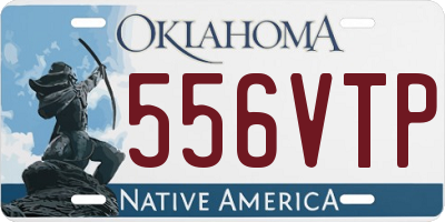 OK license plate 556VTP