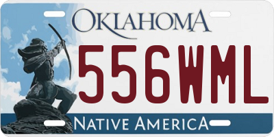 OK license plate 556WML