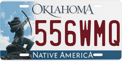 OK license plate 556WMQ