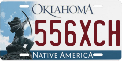 OK license plate 556XCH