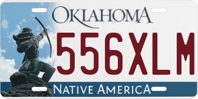 OK license plate 556XLM