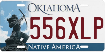 OK license plate 556XLP