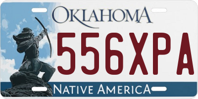 OK license plate 556XPA