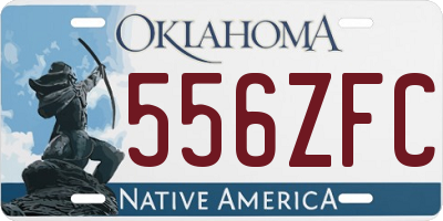 OK license plate 556ZFC