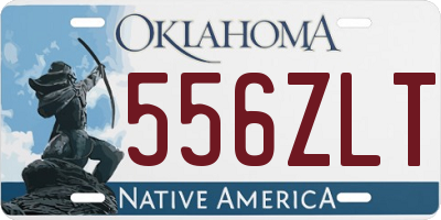 OK license plate 556ZLT