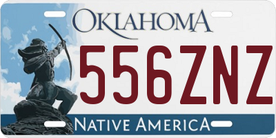 OK license plate 556ZNZ