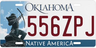 OK license plate 556ZPJ