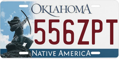 OK license plate 556ZPT