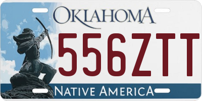 OK license plate 556ZTT