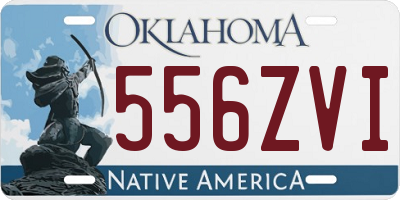 OK license plate 556ZVI