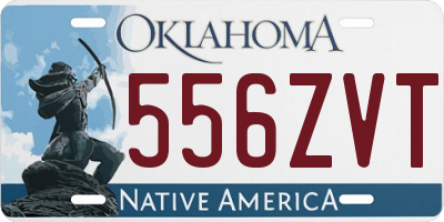 OK license plate 556ZVT