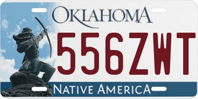 OK license plate 556ZWT