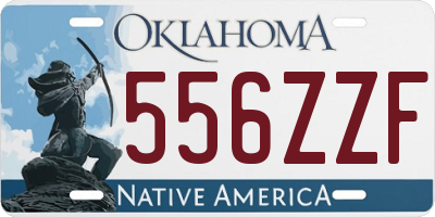 OK license plate 556ZZF