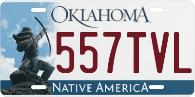 OK license plate 557TVL