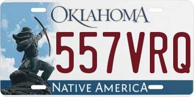 OK license plate 557VRQ