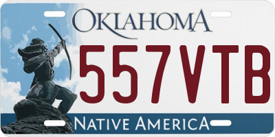 OK license plate 557VTB