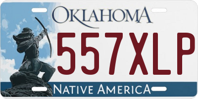OK license plate 557XLP