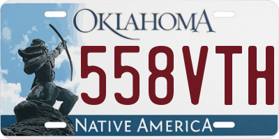 OK license plate 558VTH